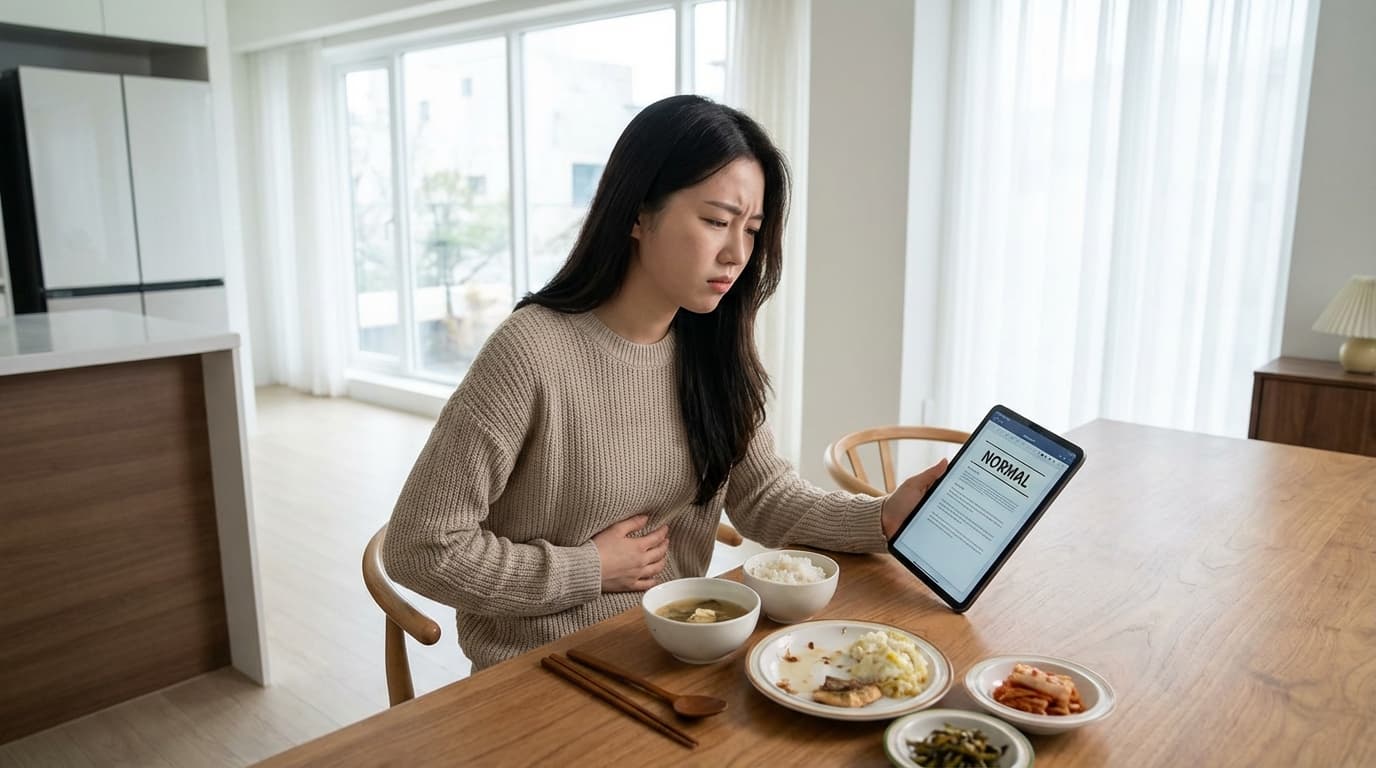 위내시경 정상인데 속이 불편한 이유, 기능성 소화불량의 진짜 원인 (위장 기능 개선 연구 결과 기반)