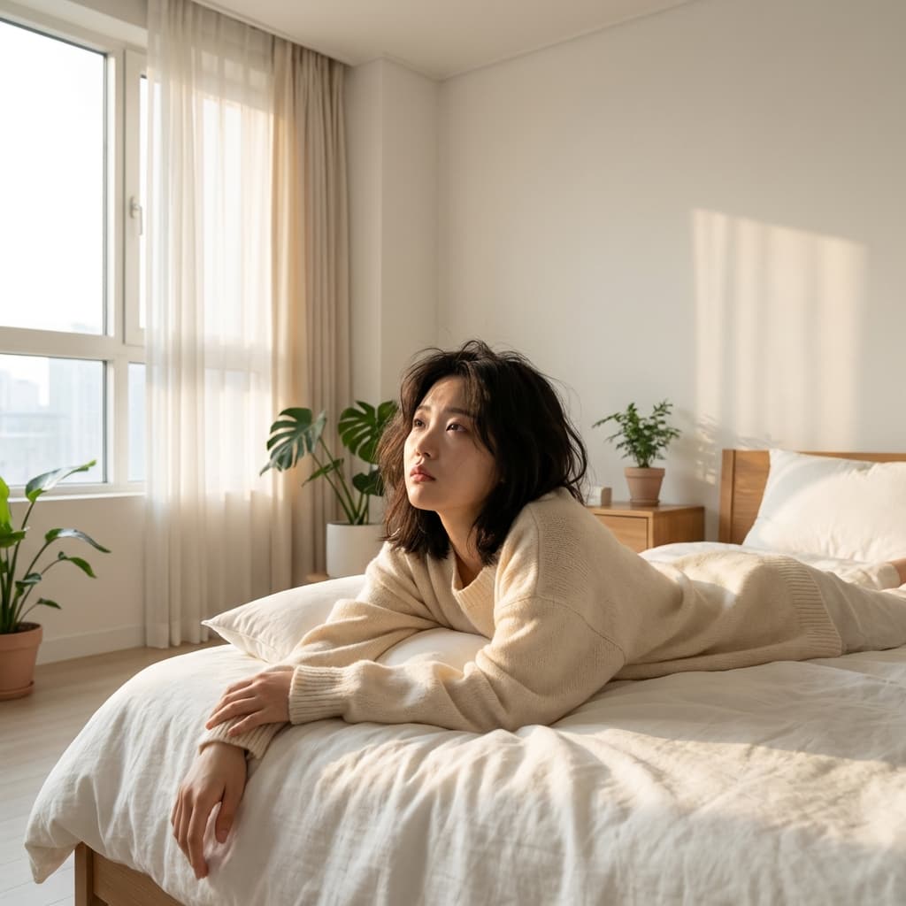 스트레스 때문에 잠이 안 올 때, 억지로 눈 감지 마세요 (불면증 호전 연구 결과 기반)