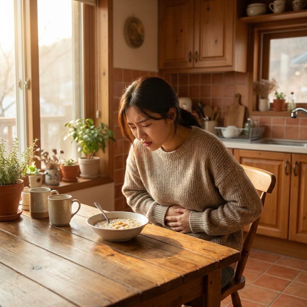 조금만 먹어도 배가 빵빵해지고 가스 차는 이유, 단순 소화불량이 아닙니다.