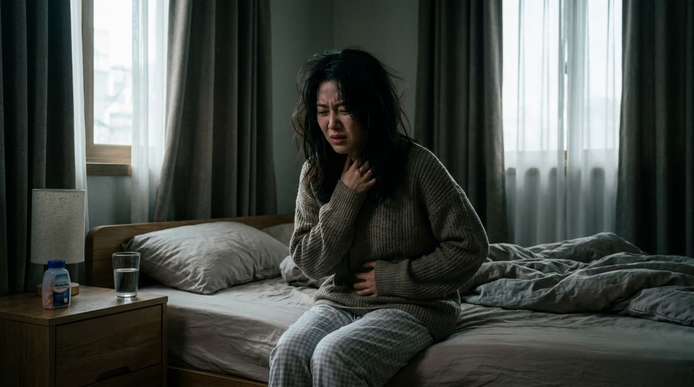 throat-burning-after-drinking-reflux-esophagitis