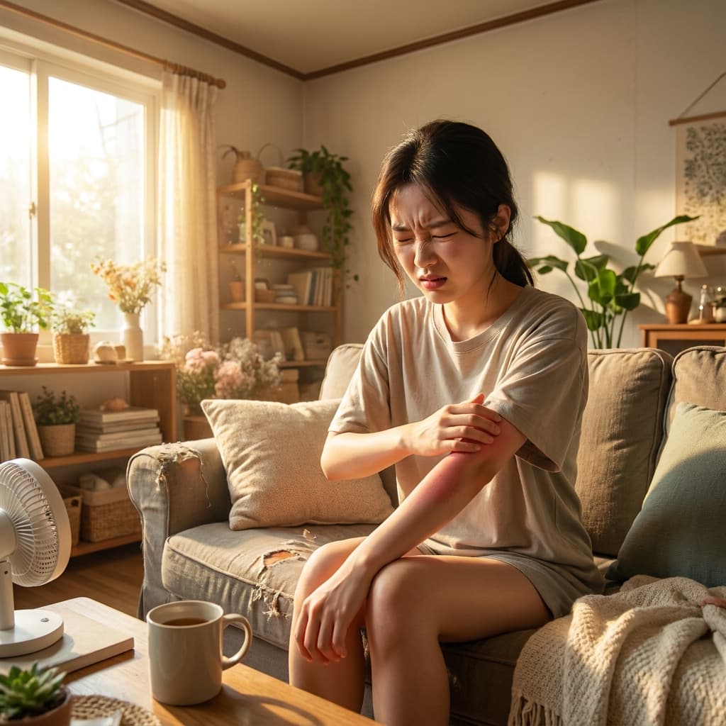 体が少し熱くなっただけでチクチクしてかゆい理由、単なる熱気ではありません。