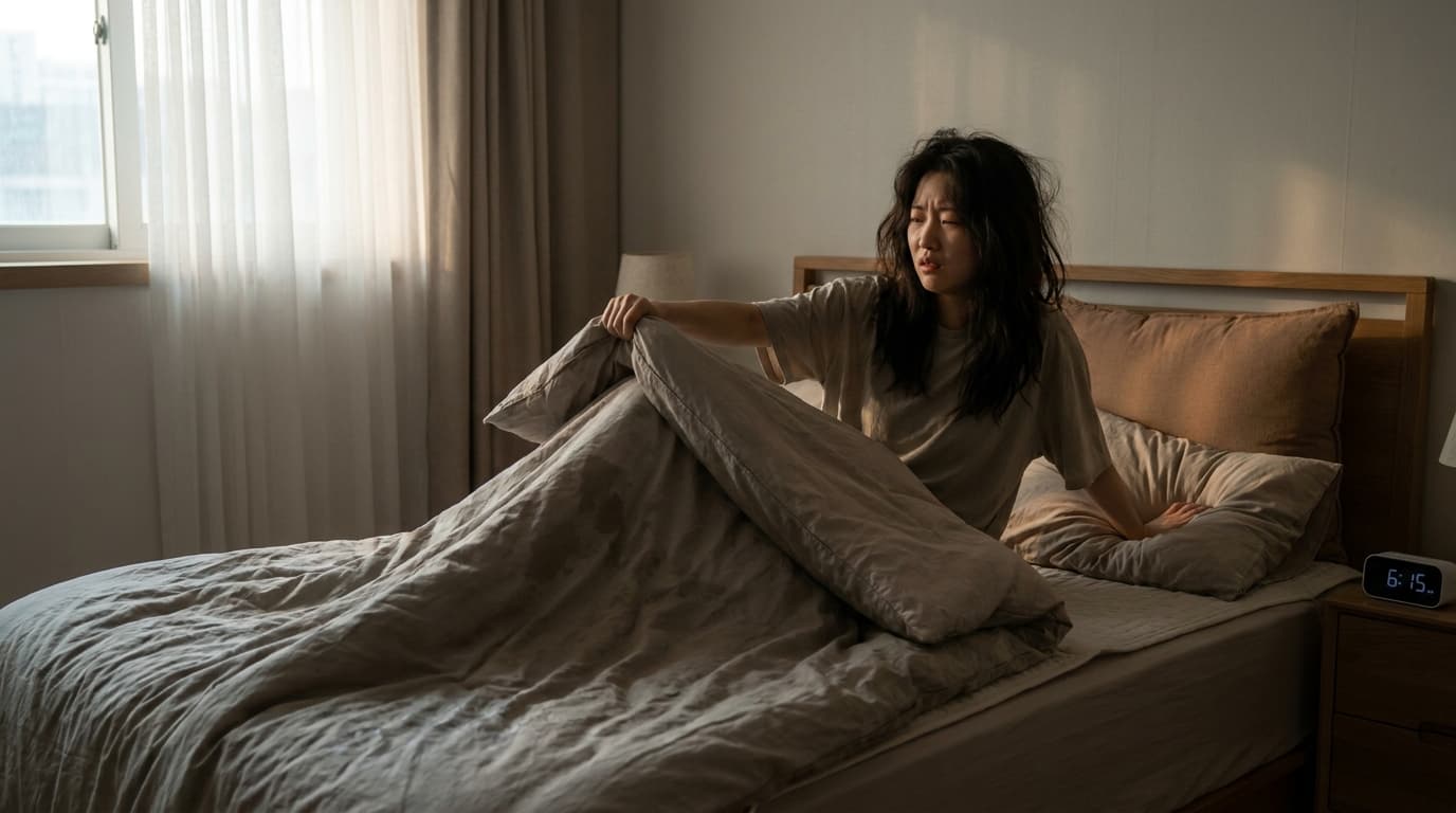 起きたら布団が汗でびっしょり、もしかして体が送る危険信号でしょうか?