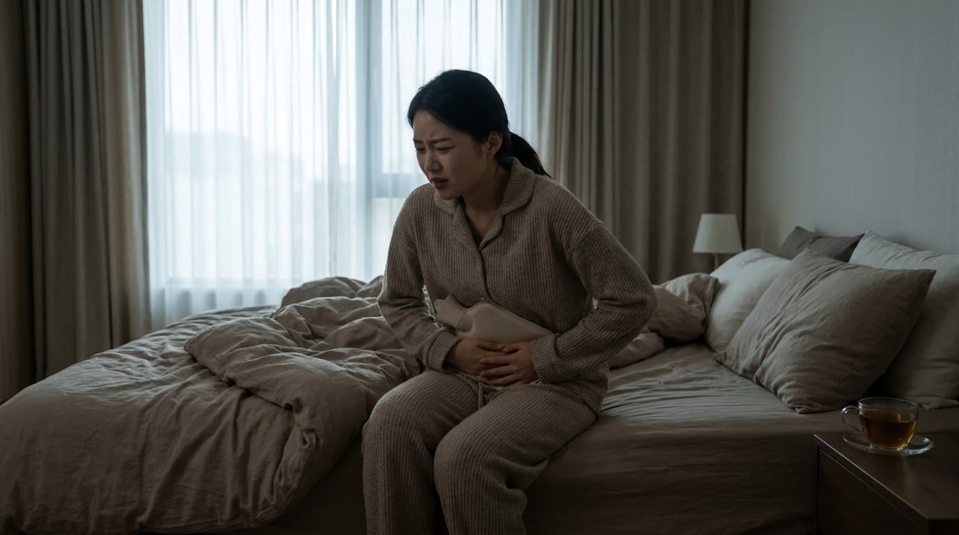 下腹部が張って痛いです、もしかして卵巣嚢腫のサインでしょうか?