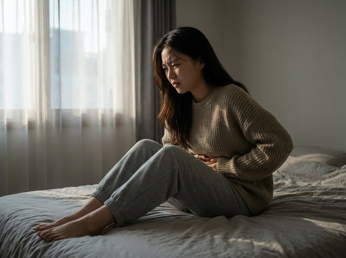 下腹部が張って硬い時、もしかして子宮腺筋症の症状でしょうか?