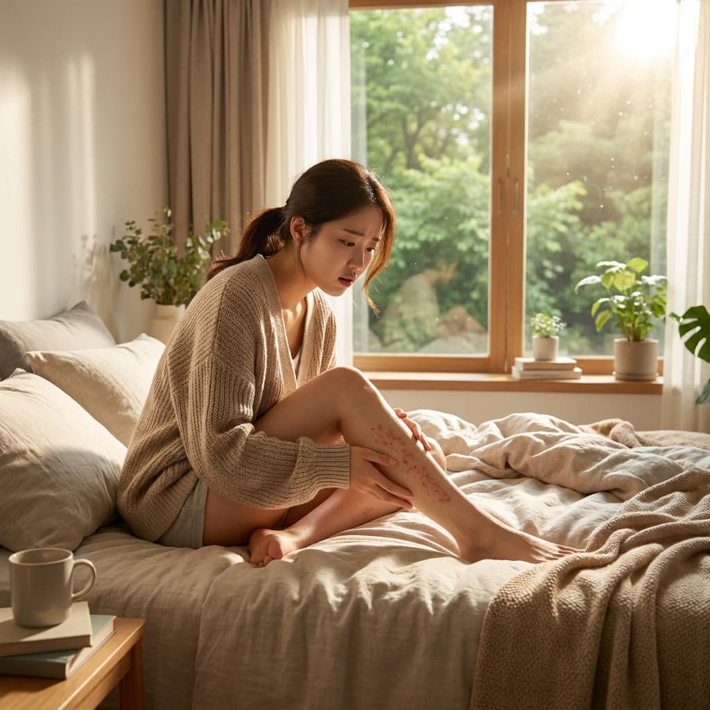 부딪힌 적 없는데 멍처럼 붉은 반점, 혹시 자반증일까요?