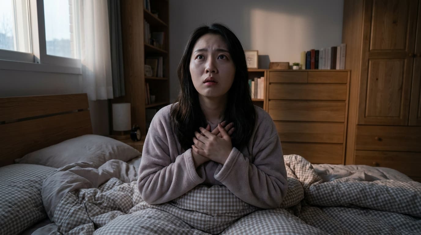 가슴이 두근거려서 잠을 못 자겠어요: 불안감과 불면의 악순환, 이제 끊어내야 할 때