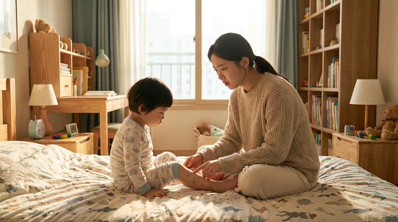 아이 다리에 붉은 반점, 혹시 '자반증'일까요? 면역 균형으로 근본 치료