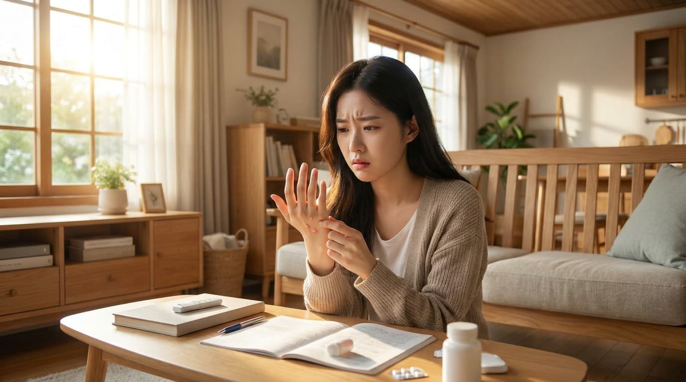손발 물집, 단순 트러블일까요? 한포진 구별법과 재발 없는 몸 만들기