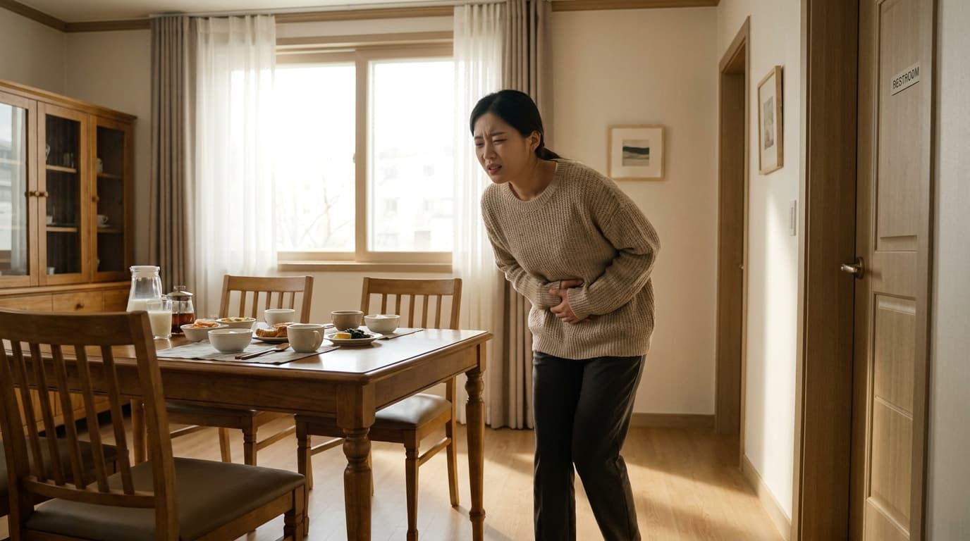 밥만 먹으면 바로 화장실 가요: 스트레스성 설사, 참지 말고 장 환경부터 바꾸세요!