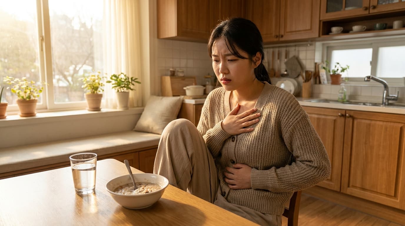 가슴이 타는 것처럼 쓰려요? 혹시 역류성식도염일까요? 한의학적 관점에서 본 원인과 치료법