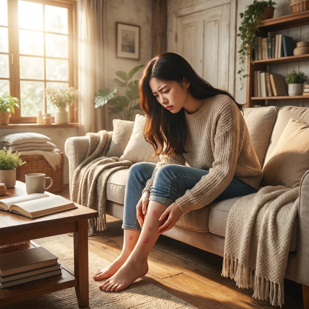 じんましんかと思った赤い点、もしかして「紫斑病」ではないでしょうか?