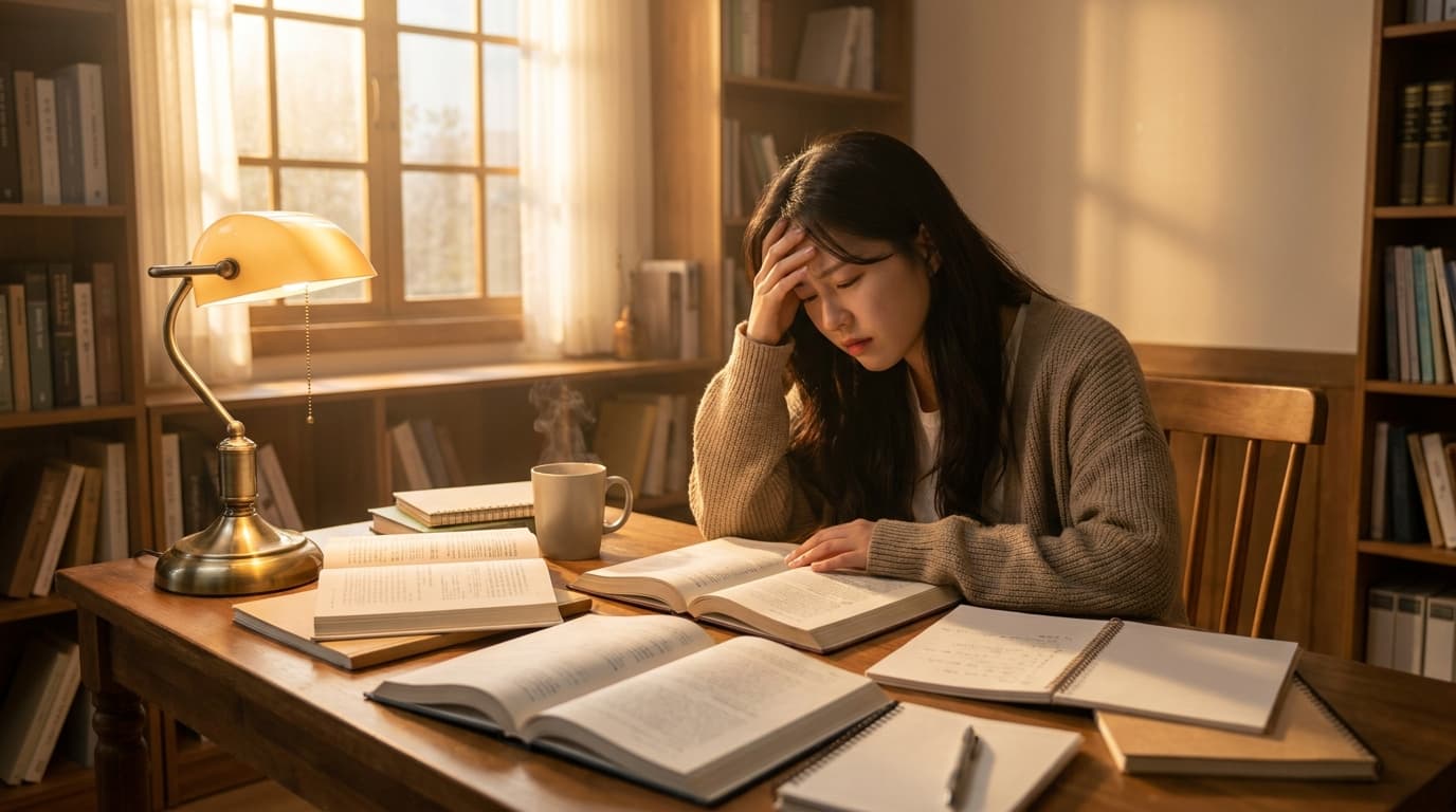 책만 보면 머리가 핑 돌아요? 수험생 어지럼증, 자율신경 회복이 핵심입니다.
