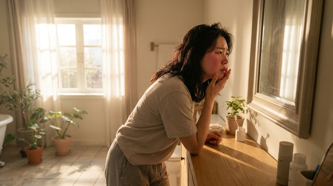 顔が赤くなって熱感がひどいですか? 単なる肌の問題ではない体の警告信号かもしれません。名