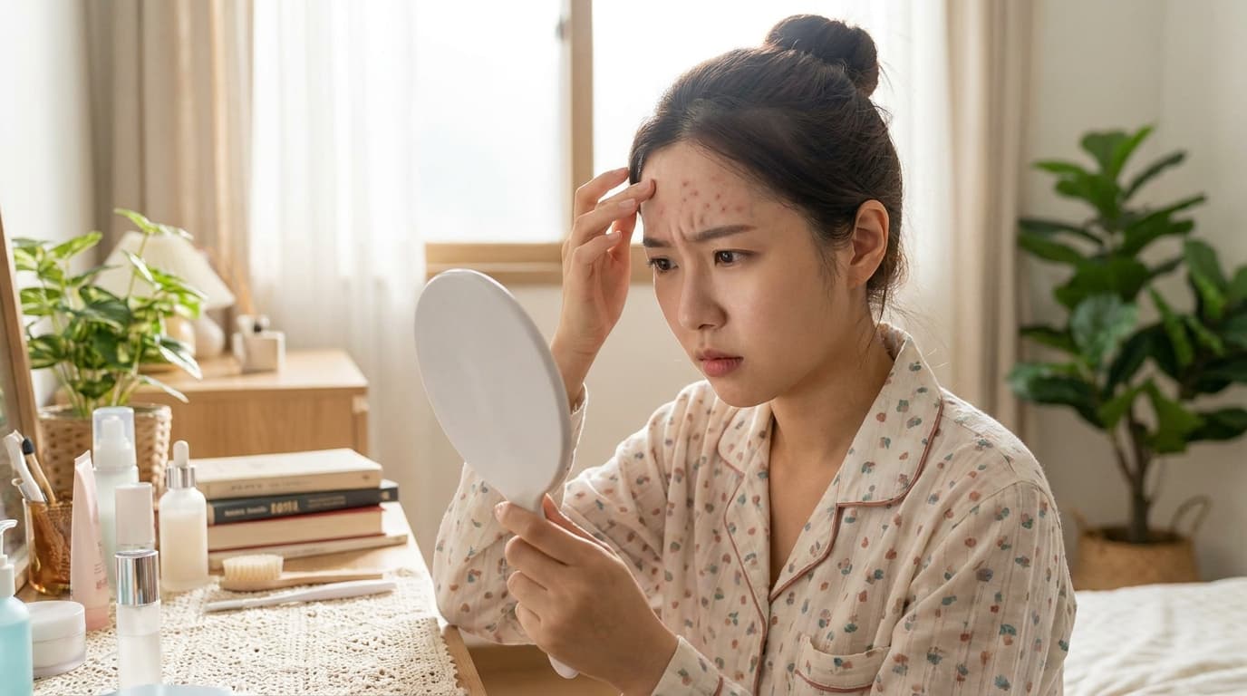 이마에 오돌토돌하게 좁쌀처럼 번져요? 근본 원인을 잡아야 사라집니다