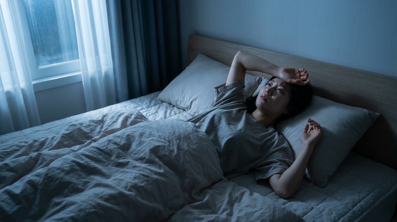 피곤한데 잠이 안 와요? 뇌가 쉴 틈 없는 당신의 진짜 불면증 신호