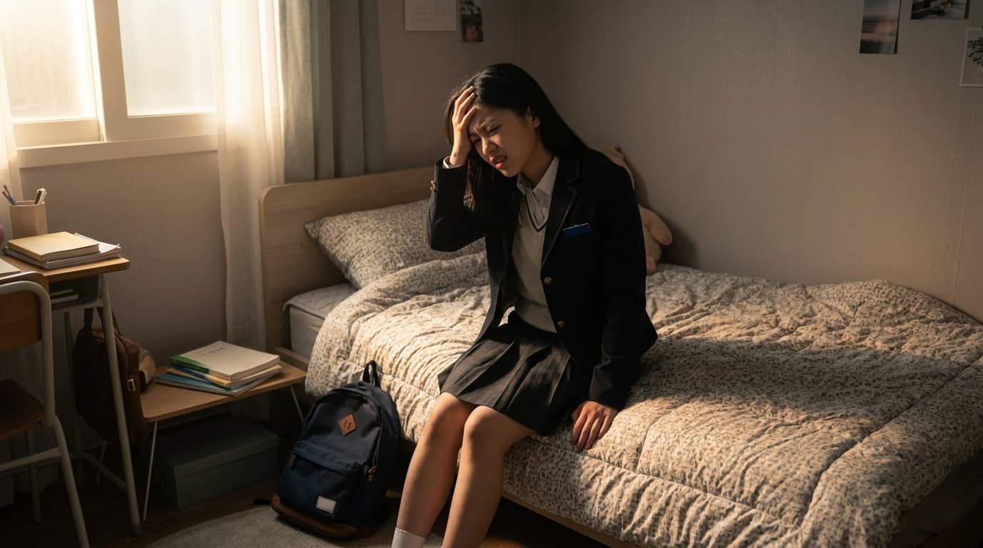 学校に行く前頭が痛い、うちの子もしかしてストレス性頭痛でしょうか?