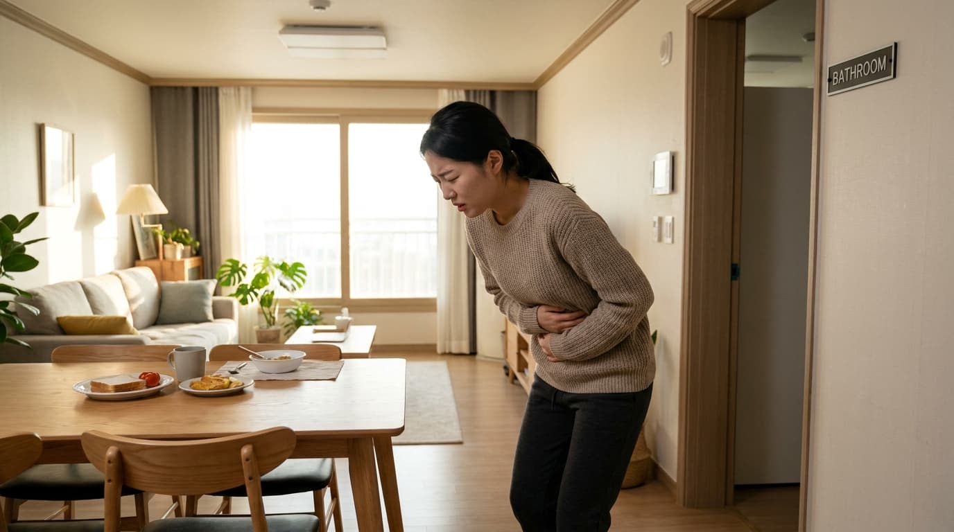 밥 먹자마자 배 아프고 설사하는 이유, 과민성대장증후군일까요?