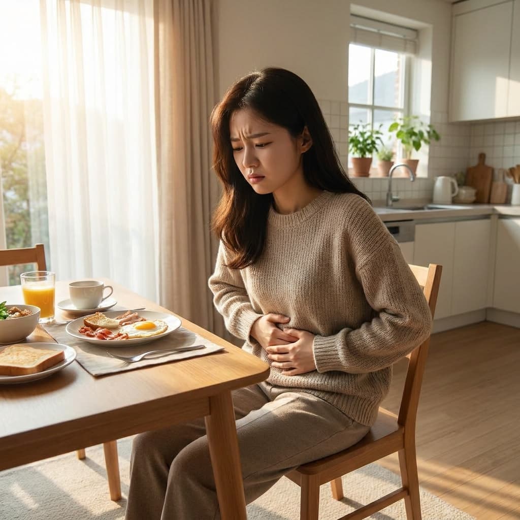 食べてすぐにお腹がパンパンに詰まった感じがします、もしかして私も痰積病でしょうか?